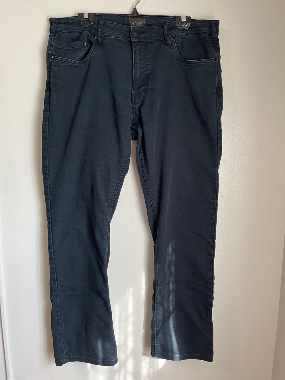 Jachs Men's Dark Navy Straight Jeans